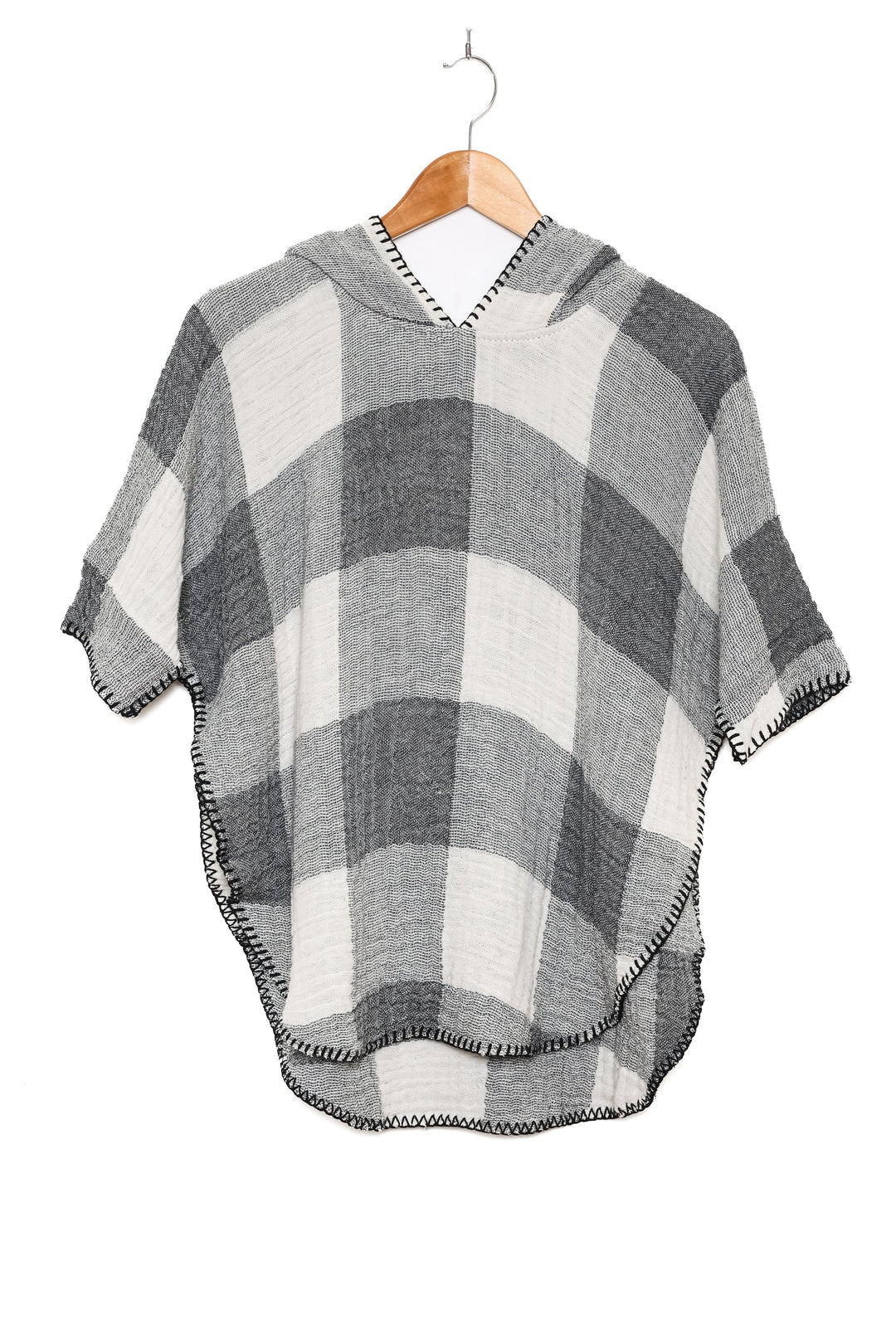 THE PEBBLE PLAID PONCHO Toddler